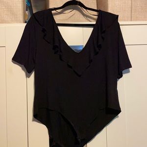 Brand new with tags never worn black XL womens bodysuit H&M super cute /elegant